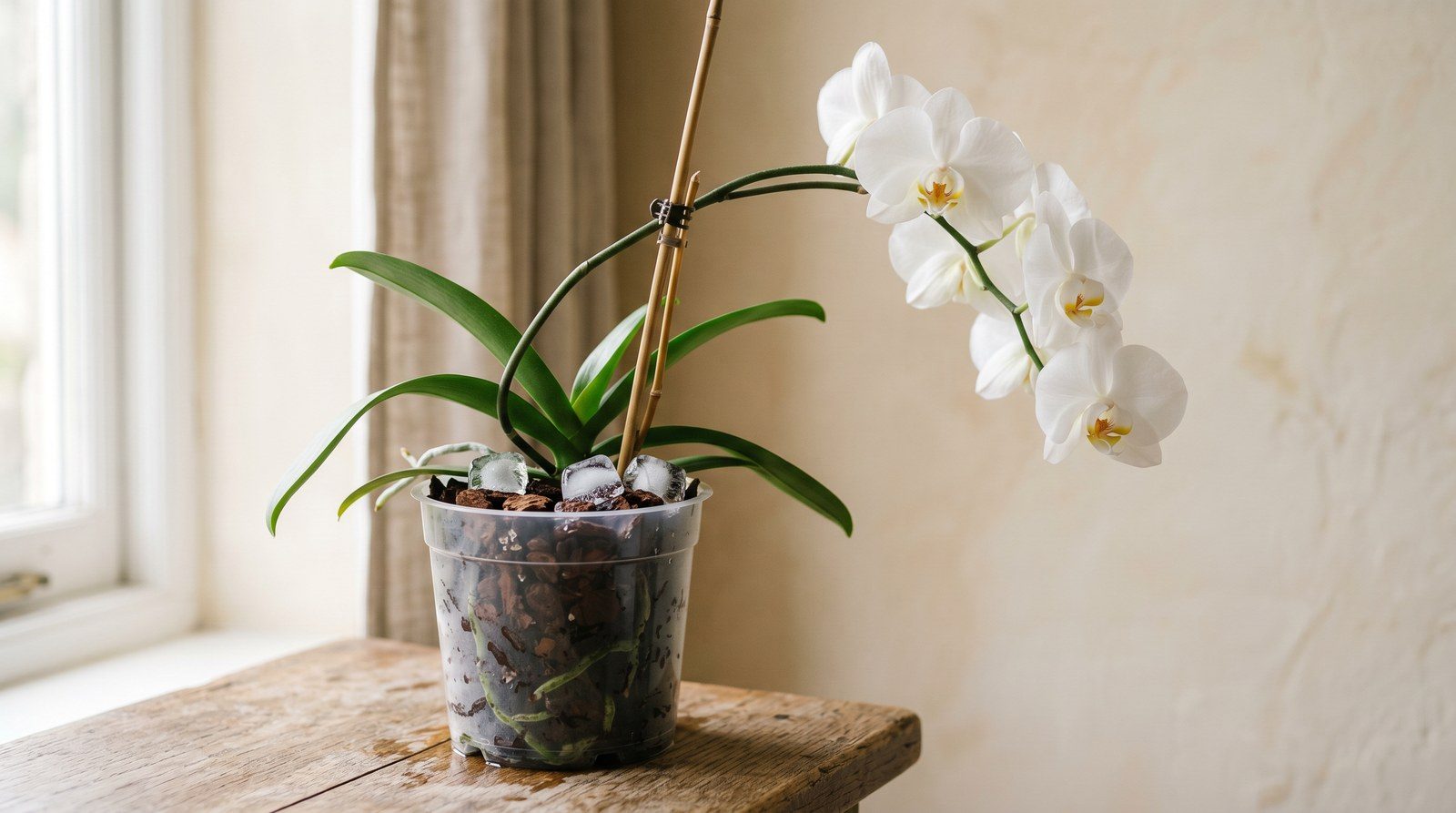 Are ice cubes a good way to water orchids?