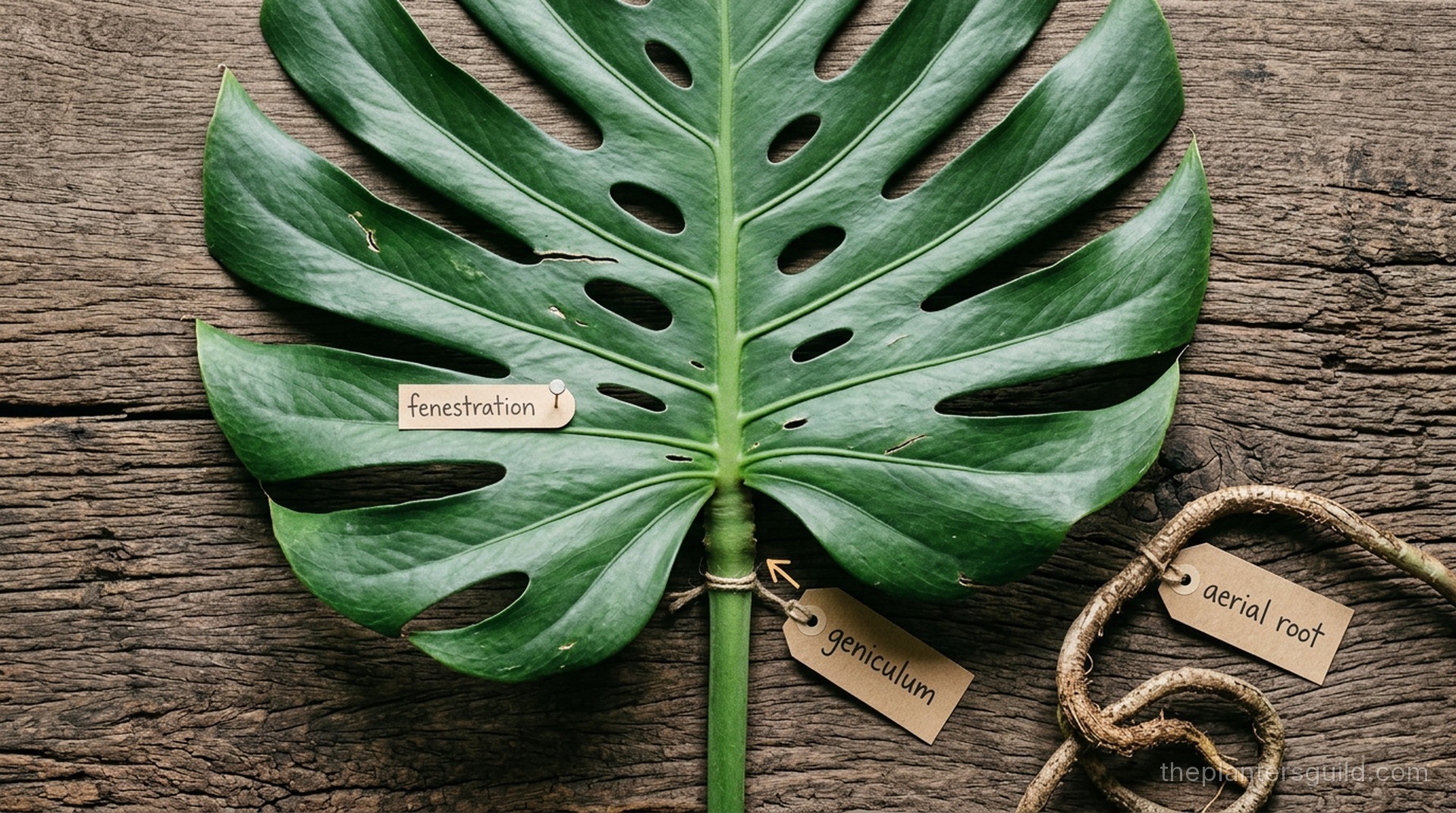 Monstera deliciosa: Anatomy